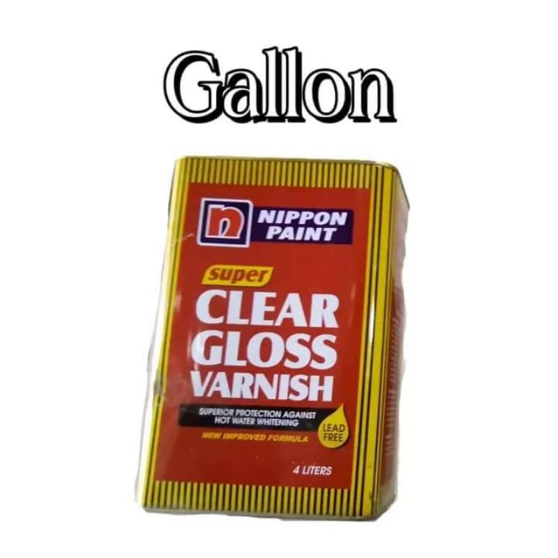 Clear Gloss Varnish / Gallon / Nippon / Shopee Philippines