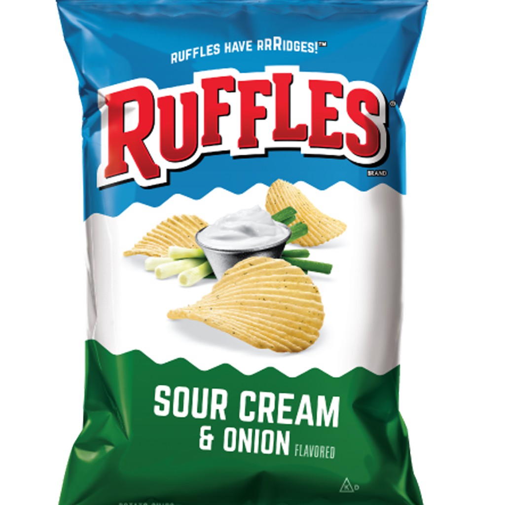 Ruffles Sour Cream & Onion Potato Chips 184g | Shopee Philippines