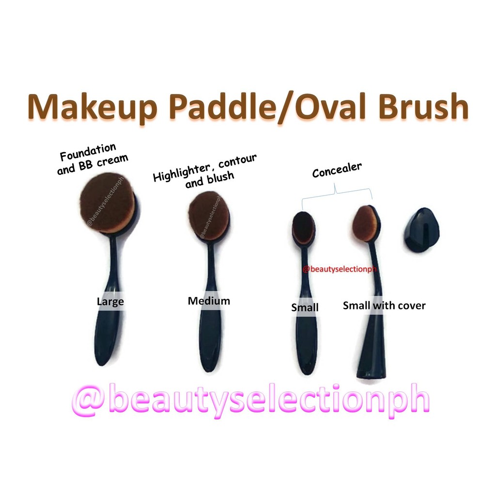 paddle brush makeup
