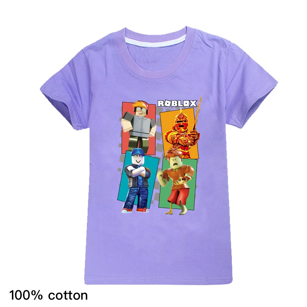 Roblox T Shirt Boy And Girl Spring And Summer Cotton Ready Stocks Shopee Philippines - cookieswirlc t shirt free roblox