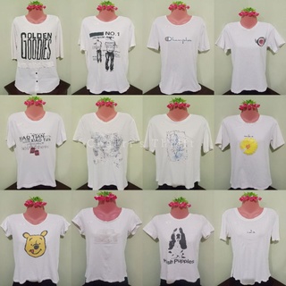 3 FOR 40 PESOS!!! White Thrifted/Ukay T-Shirts (Good Condition)