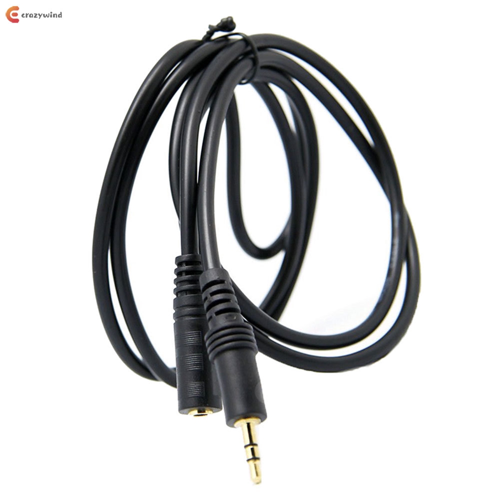 New Male to Female Stereo M//F Plug  Audio Extension Cable Wire 3.5mm