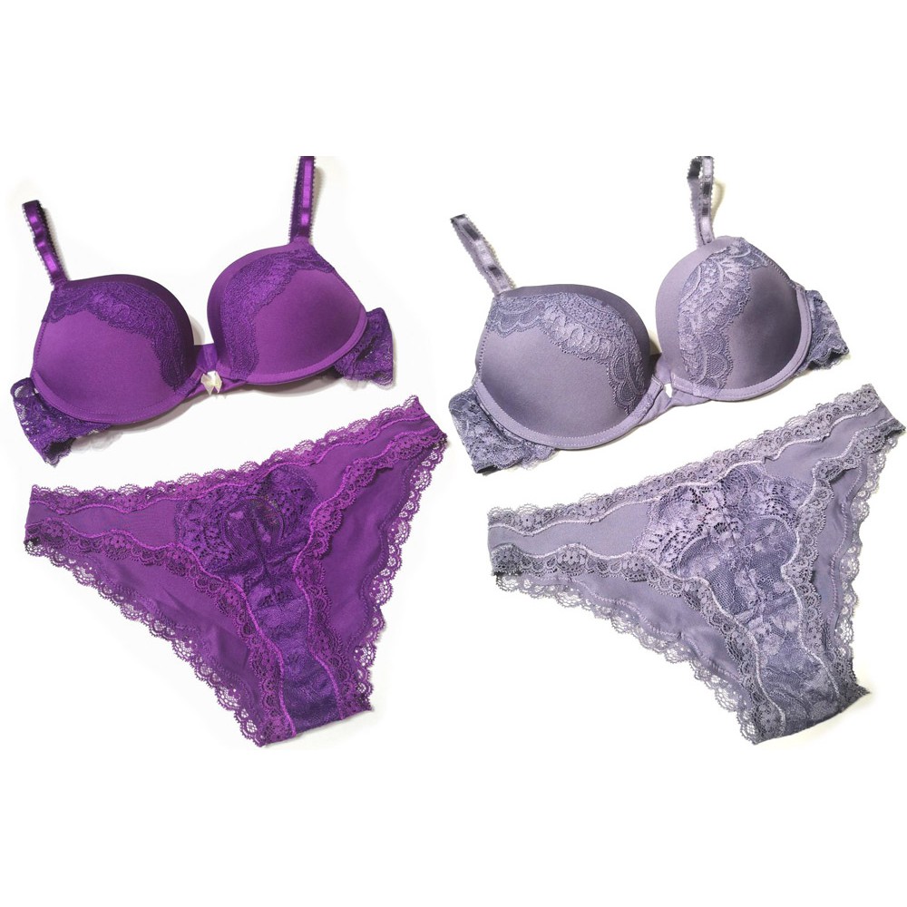 purple bra and panty sets