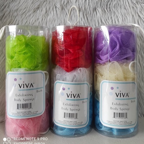 Viva Exfoliating Body Sponge 3Pk | Shopee Philippines