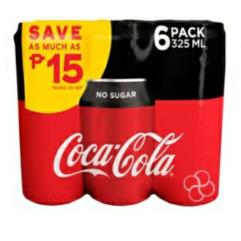 coca-cola-no-sugar-in-can-6-x-325ml-shopee-philippines