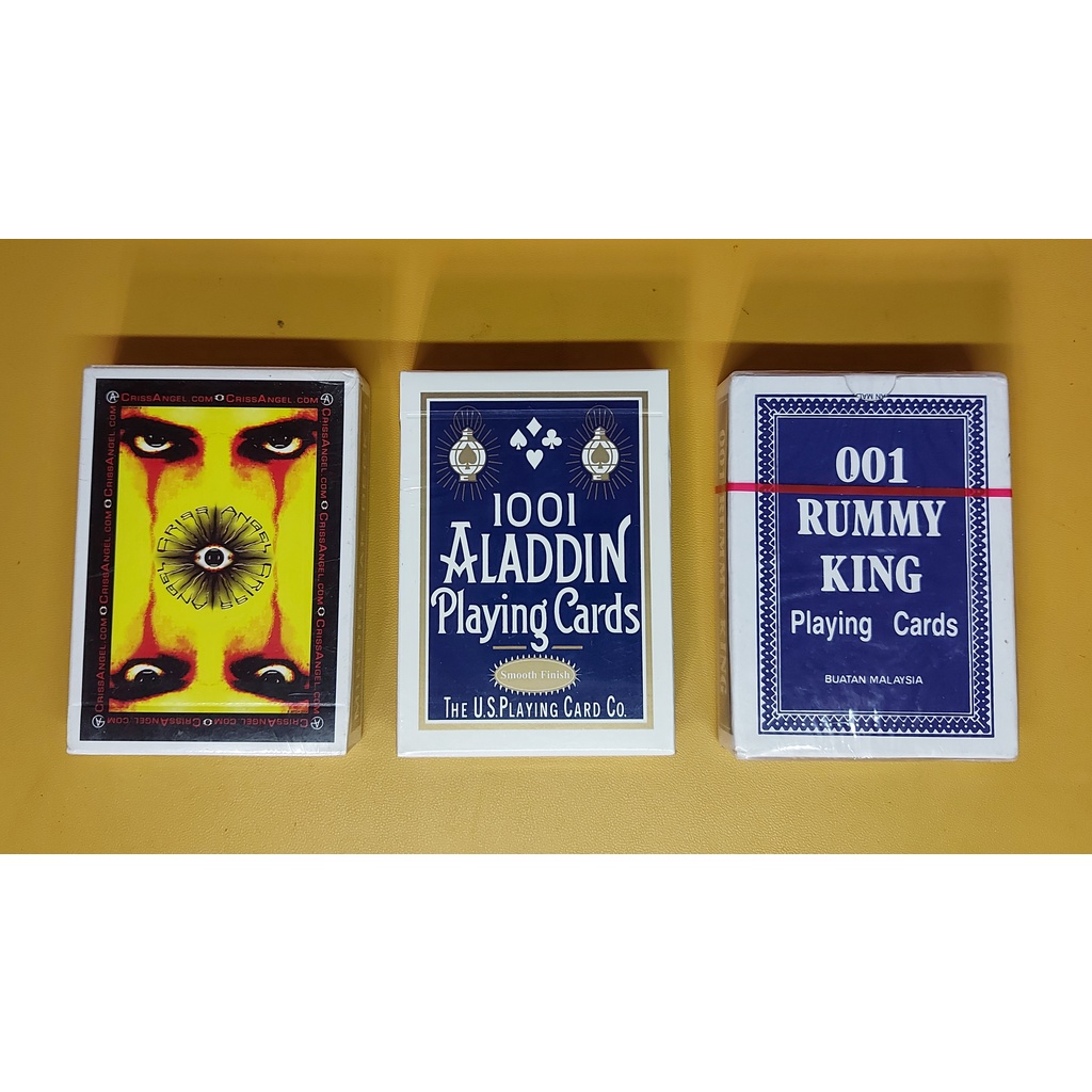 1001 Aladdin & 001 Rummy King Playing Cards Set Shopee Philippines