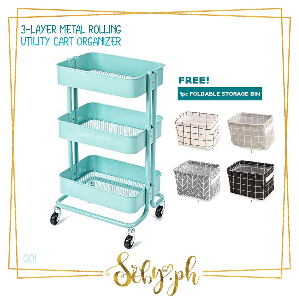 Ikea RASKOG Rolling Utility Trolley Cart Organizer Teal By SOBY   7c57d97cc0b9301f1100ef272bd097c8