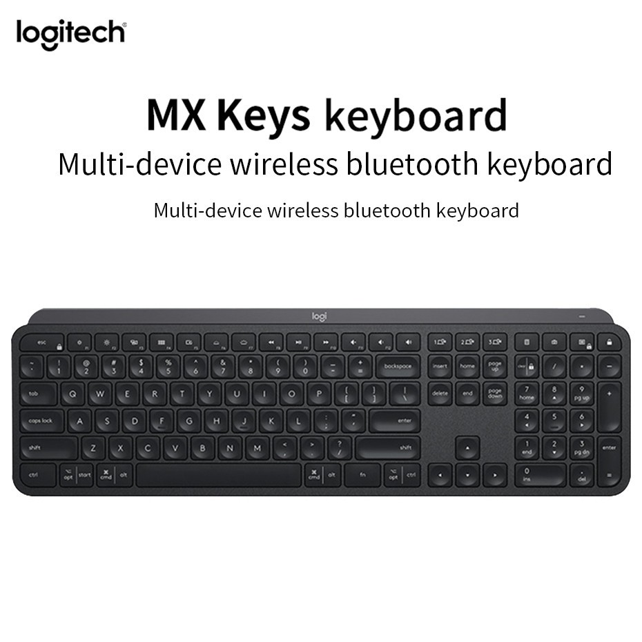 【2Year Warranty】Logitech MX Keys MAC 2.4GHz Bluetooth Gaming Keyboard