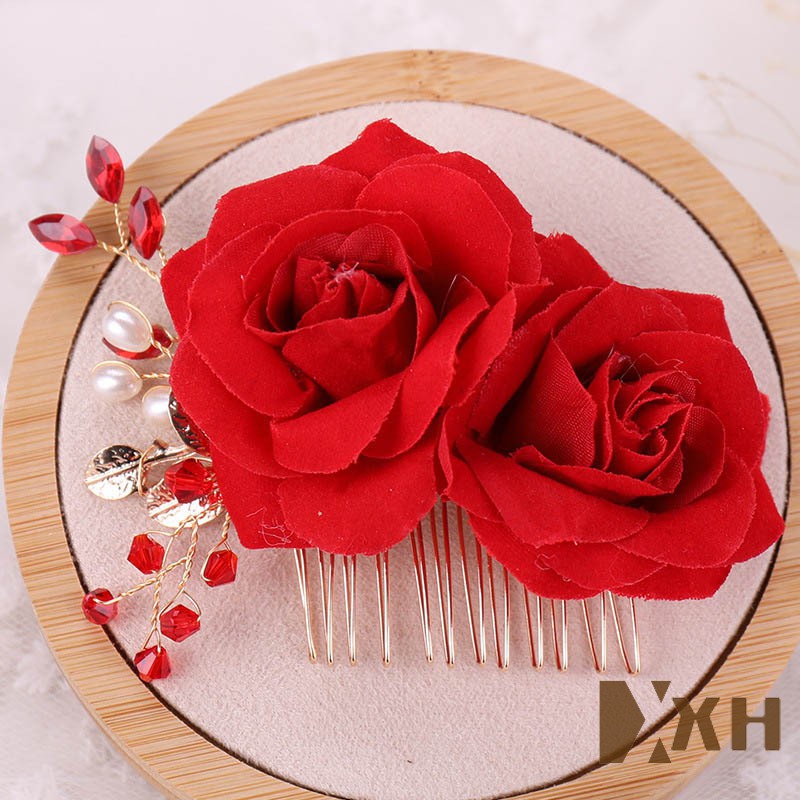 red rose hair clip near me