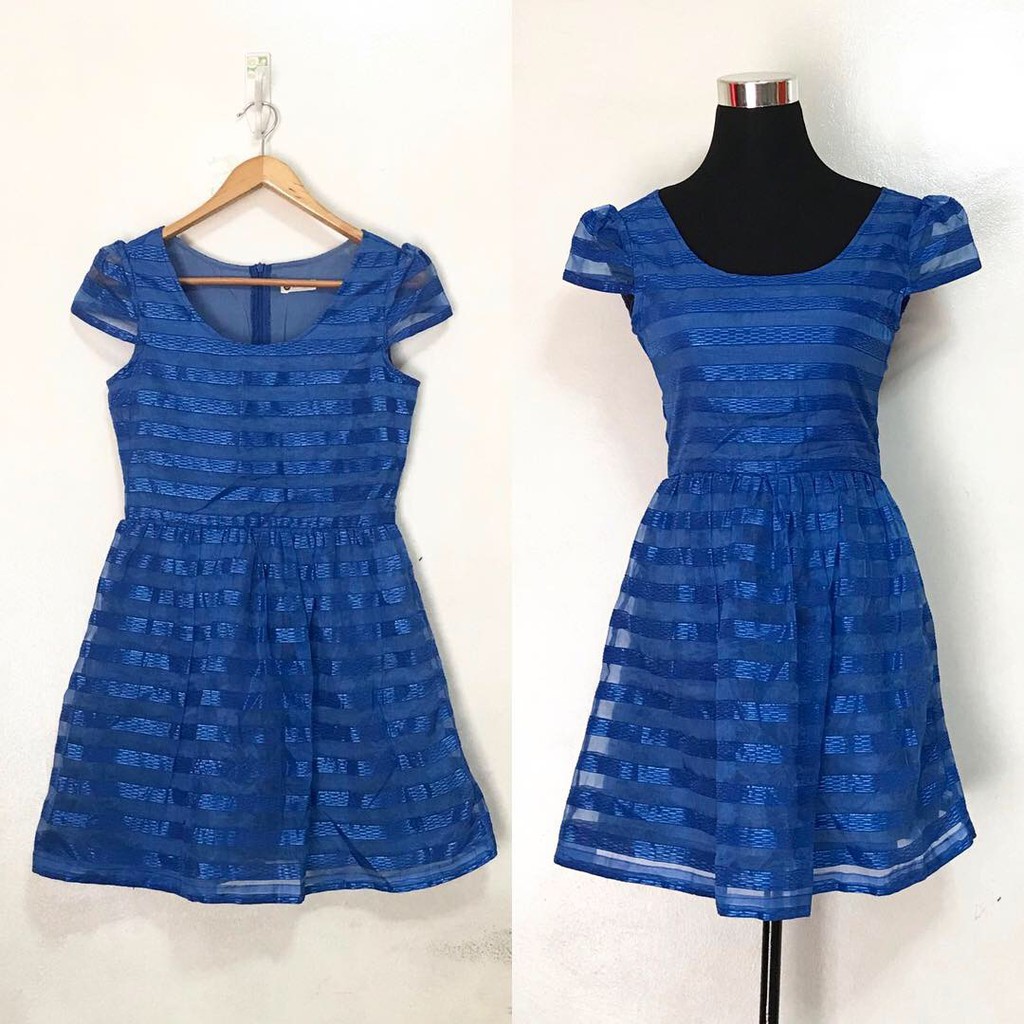 cocktail dress color blue