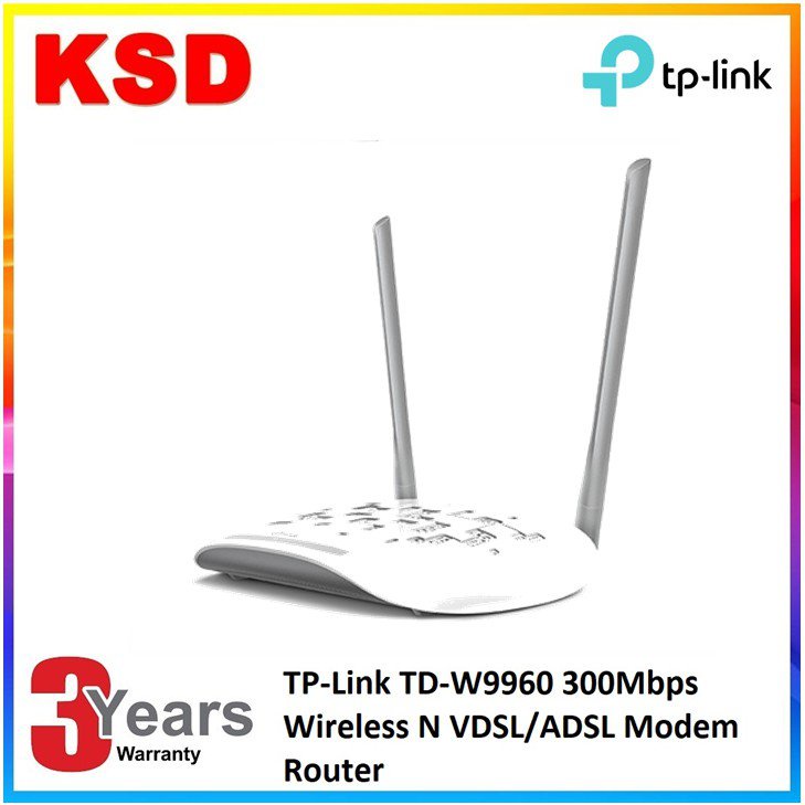 Tp Link 300mbps Wireless N Vdsl Adsl Modem Wifi Router Td W9960 For