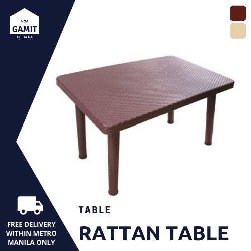 JOLLY RATTAN DESIGN TABLE ONLY Shopee Philippines