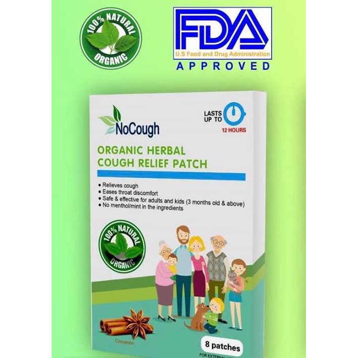 DIRECT SUPPLIER NOCOUGH NO COUGH PATCH 1 SACHET 2 Patches Cough Patch