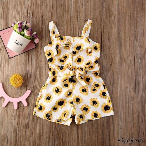 sunflower overalls baby