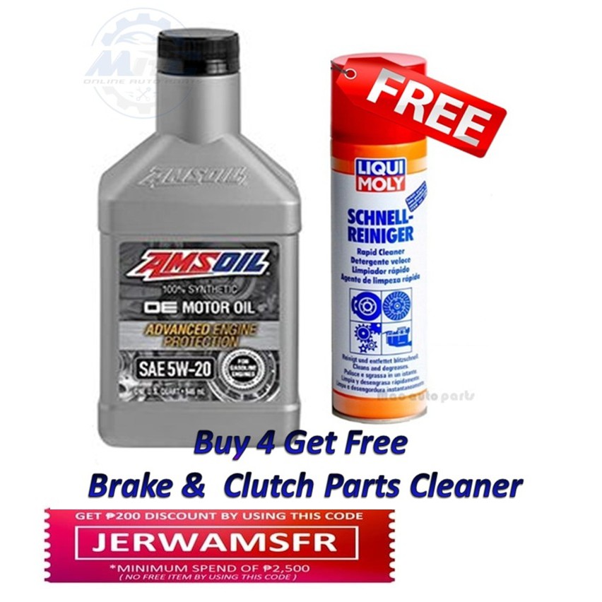 AMSOIL OE Motor Oil 5W20 Fully Synthetic GAS ENGINE oil 1 Quart