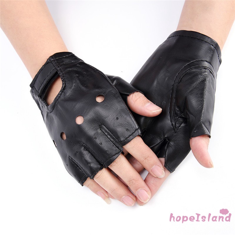 cheap black fingerless gloves