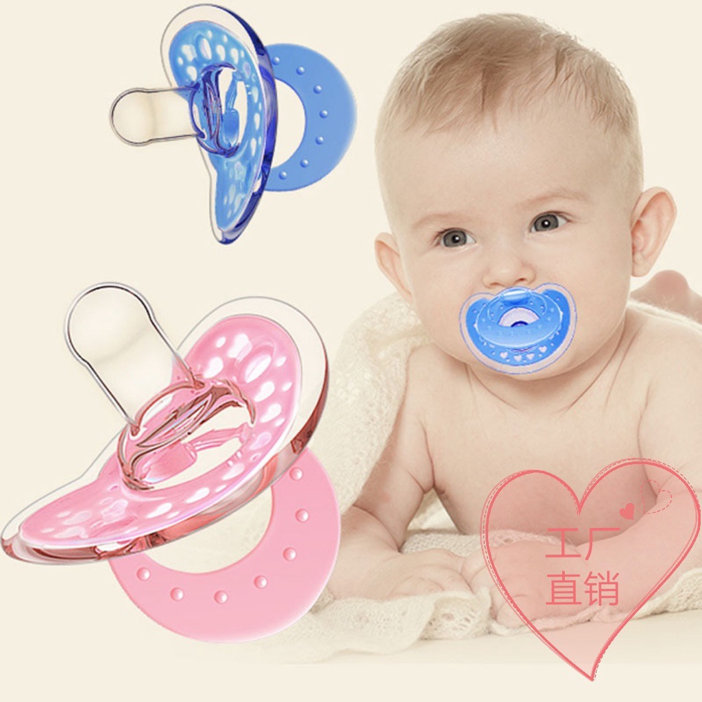 Newborn pacifier silicone round head comfort pacifier baby pacifier