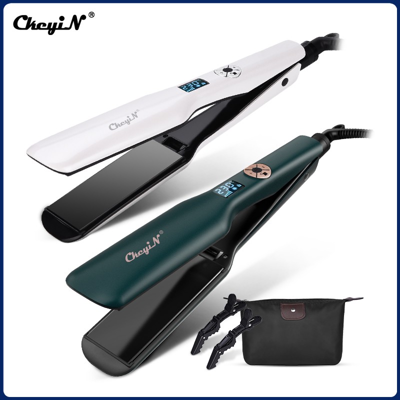 CkeyiN Wide Plate Hair Straightener Flat Iron Straightening Iron HS028 |  Shopee Philippines