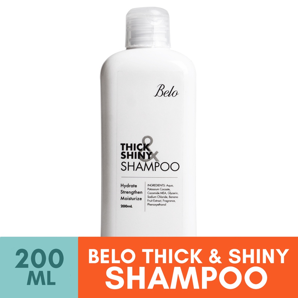 Belo Thick & Shiny Shampoo 200mL Shopee Philippines