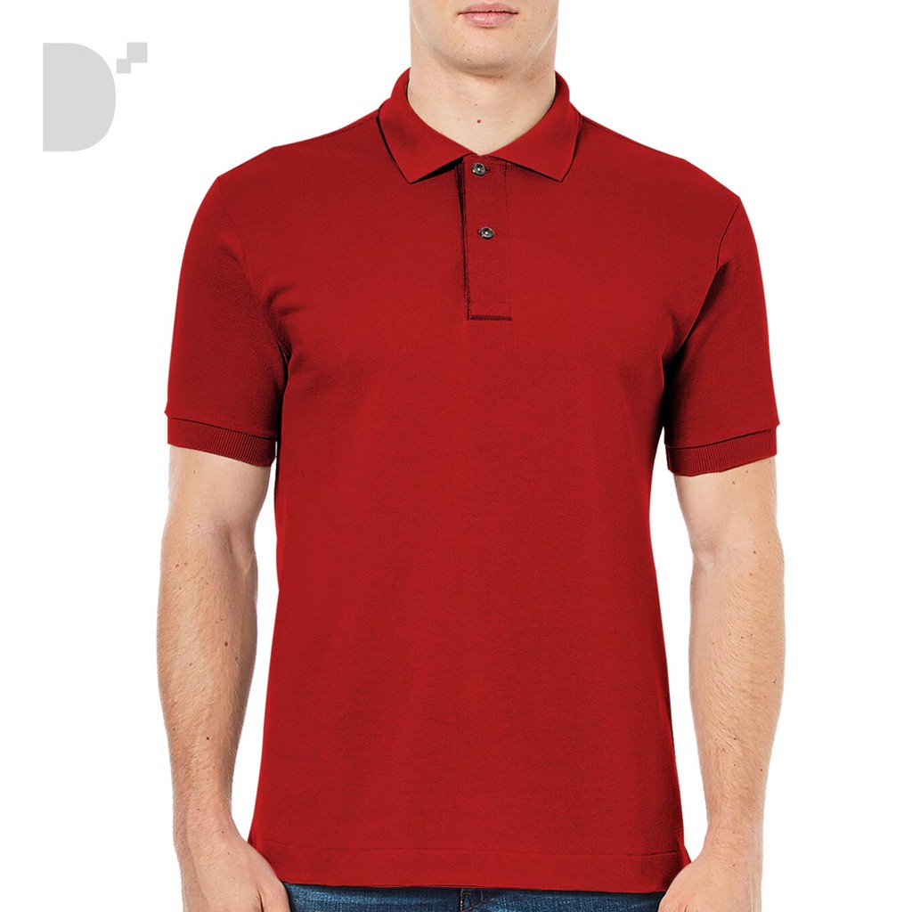 Lifeline Polo Shirt (Red) | Shopee Philippines