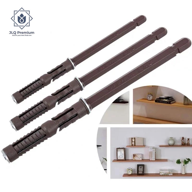 2 PCS  Floating Shelf Brackets Concealed Plank Support Wall Shelf Invisible Nails Support Partition