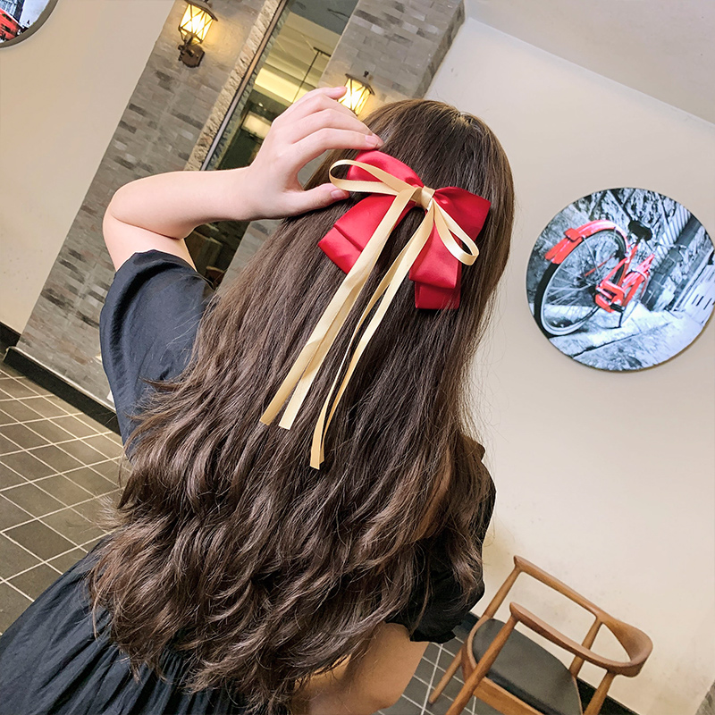 Ribbon Bow Hairpin Ribbon Hair Ribbon Top Clip Headdress J20112708