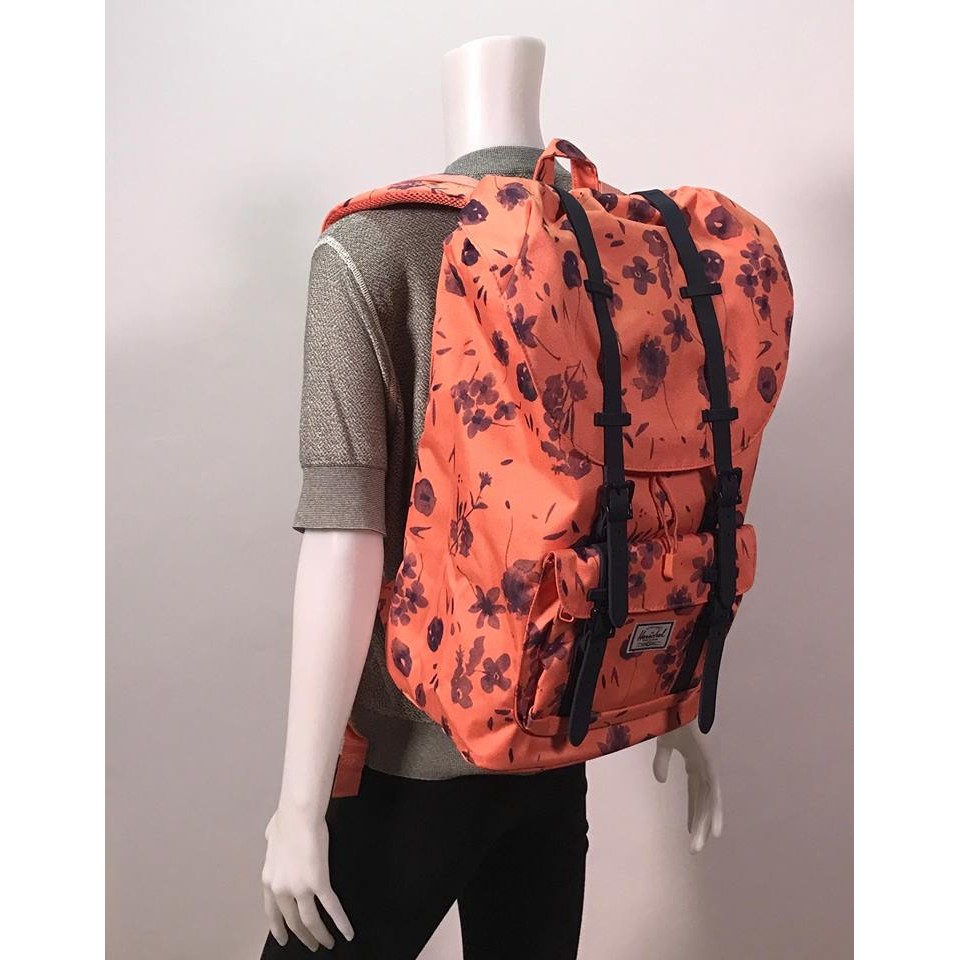 herschel coral backpack