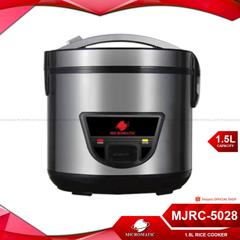 Micromatic MJRC-5028 Rice Cooker 1.5L Good for 6-8 Persons | Shopee