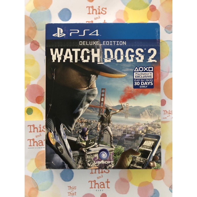 Ps4 Watch Dogs 2 Deluxe Edition Playstation 4 Shopee Philippines