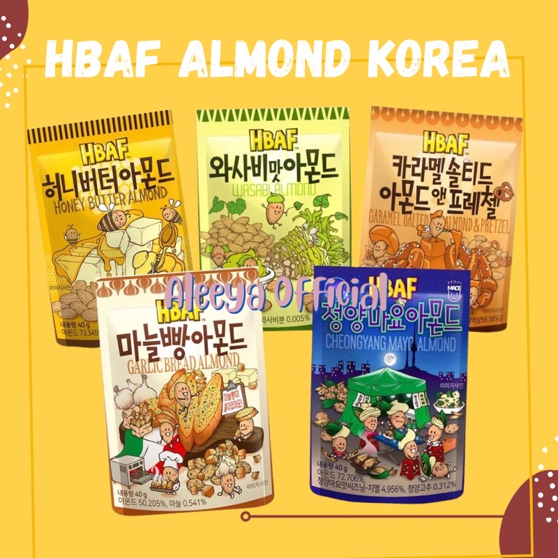 Korean ALMOND HBAF 210gr Korean Almond Honey butter Original