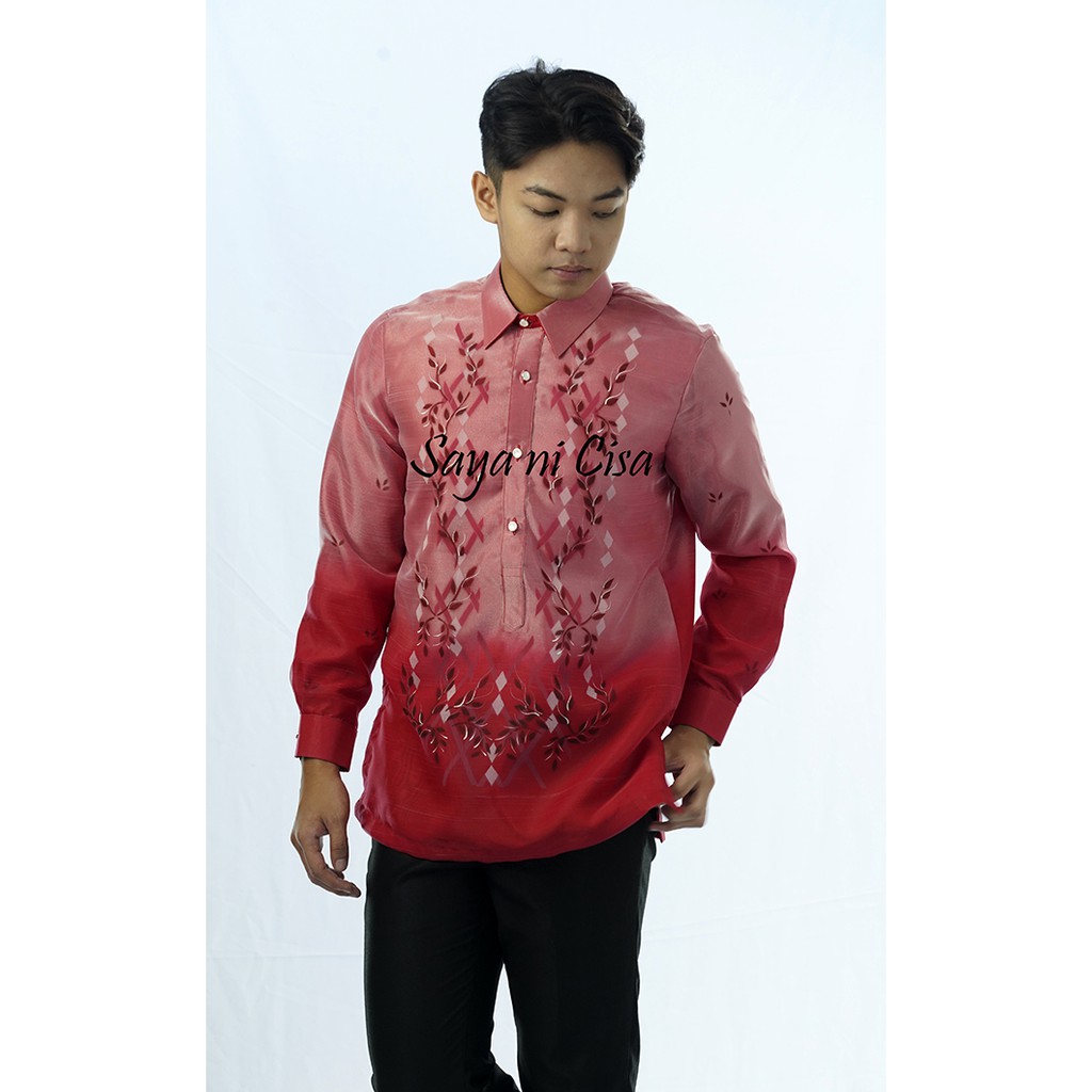 Barong Tagalog - Red | Shopee Philippines