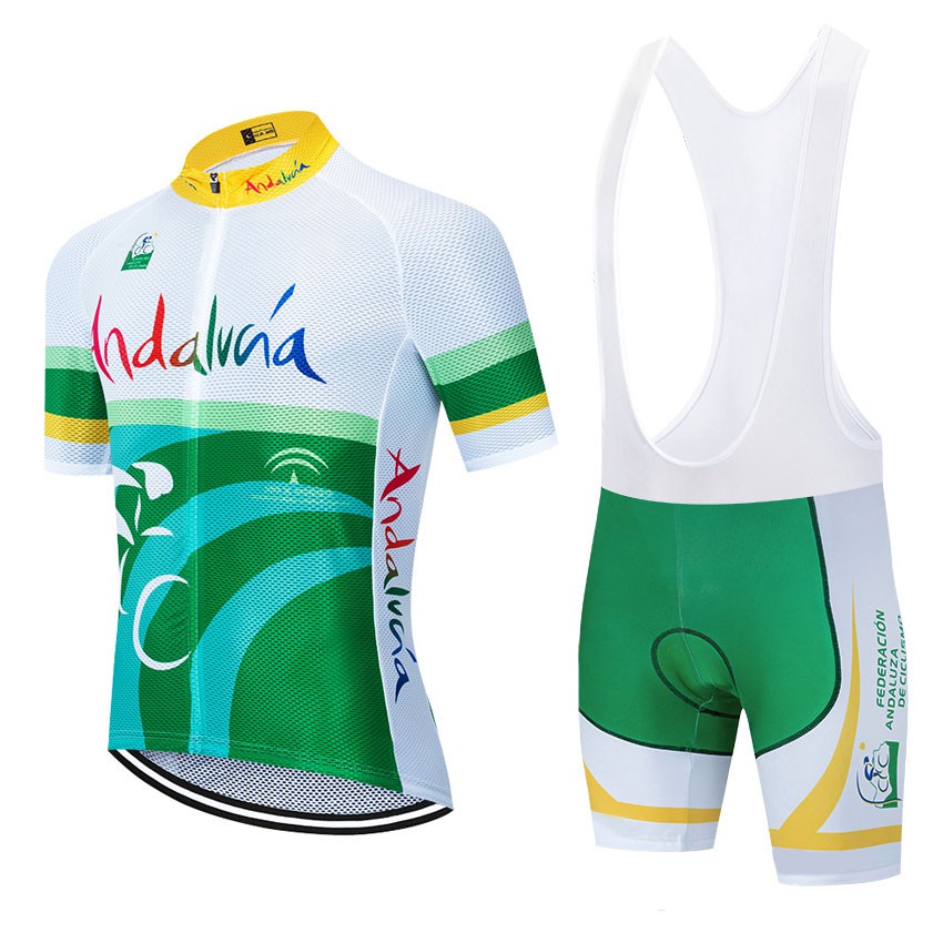 2021 Summer Womens Cycling Clothing Short Sleeve Team Bike Jersey Bib Shorts Set