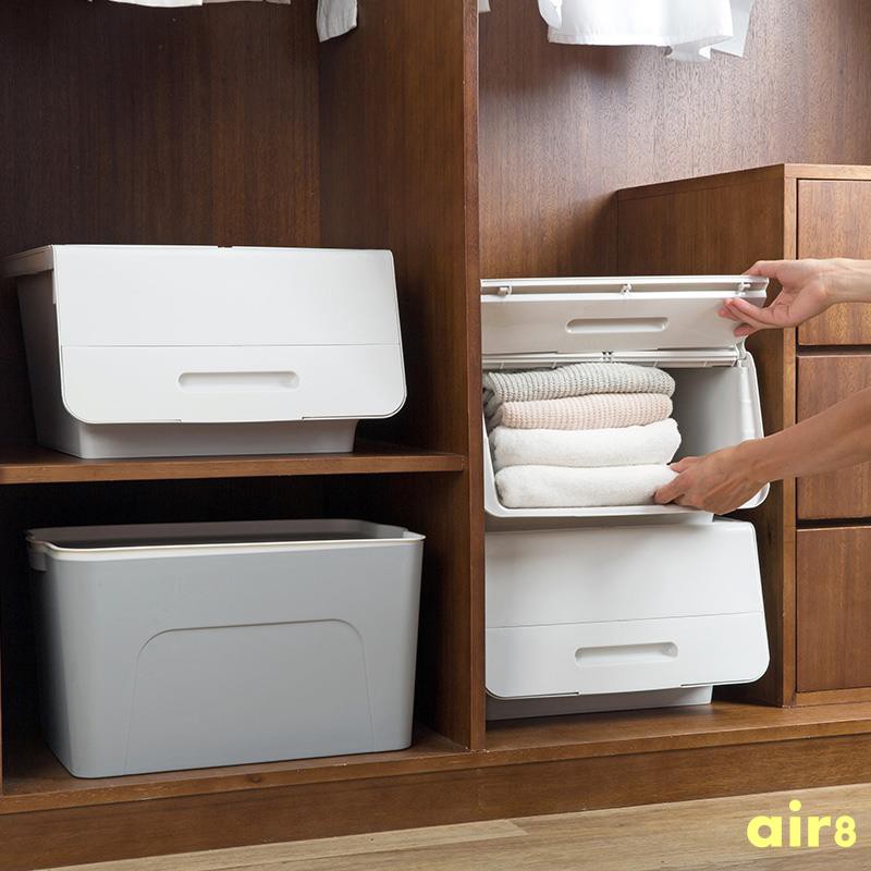 Storage Box Stackable Closet Organizer Clothes Debris Plasti Shopee Philippines
