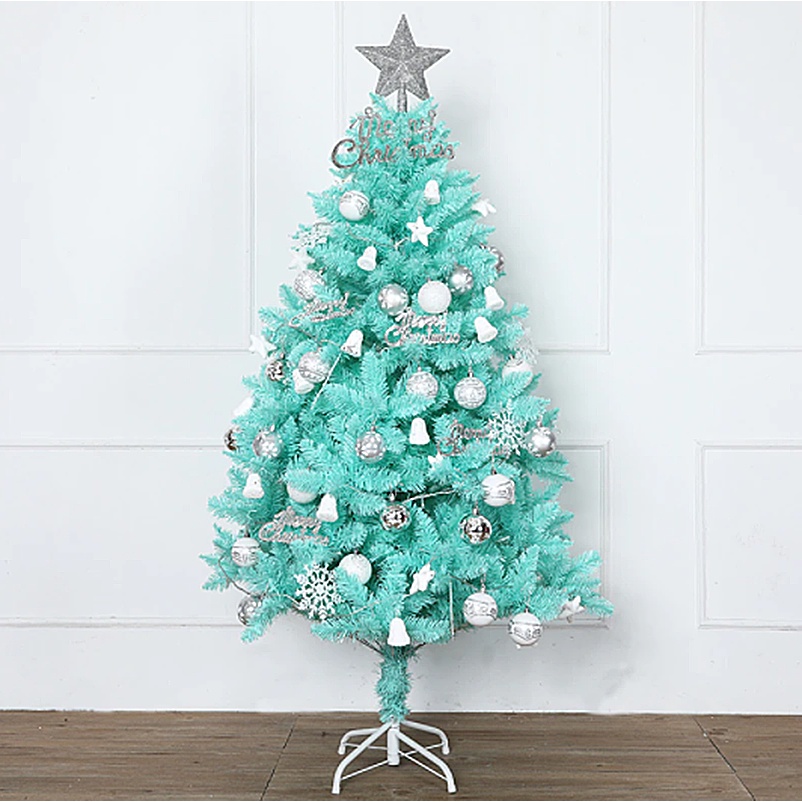 Tiffany Blue Christmas Tree Set 150cm/5feet with free accessories | Shopee Philippines