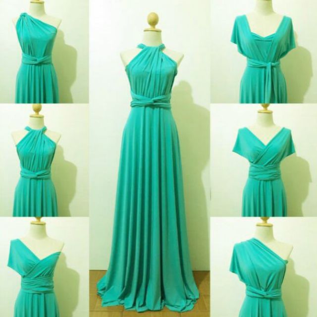 teal green cocktail dress