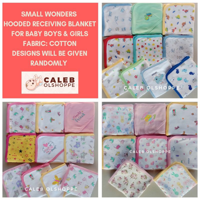 Small Wonders Hooded Receiving Blanket (cotton) Shopee Philippines