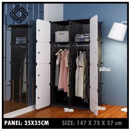 Organono Eco Friendly Modern Fashion Wardrobe 8 Doors With 2