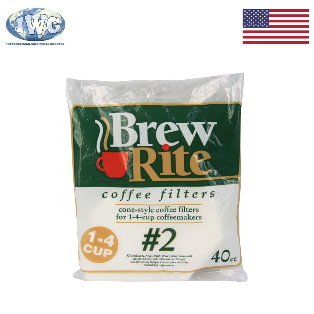 IWG BREW RITE Coffee Filters 2, 40ct. Shopee Philippines
