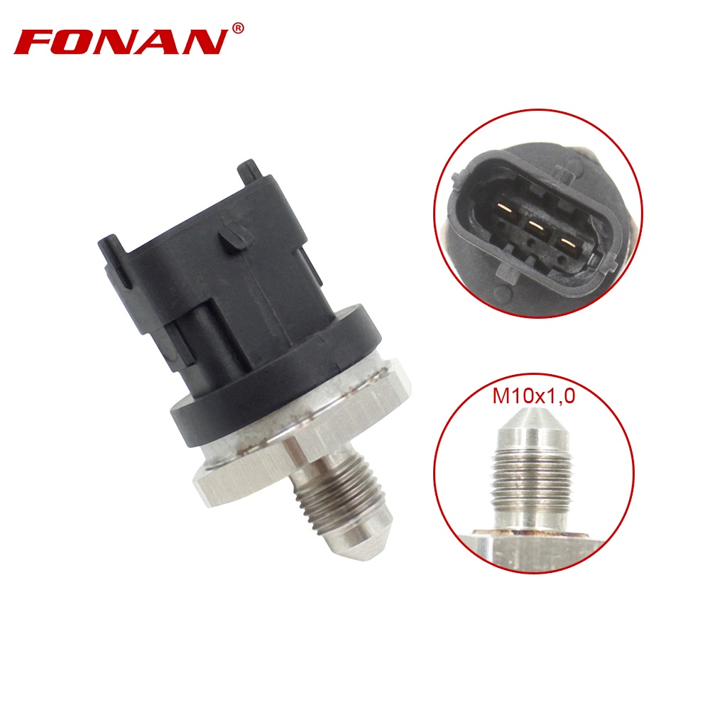 FONAN Fuel Rail High Pressure Sensor For Ford Police Interceptor 3.5L