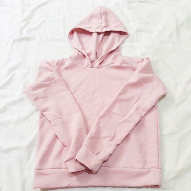 hoodie pastel pink