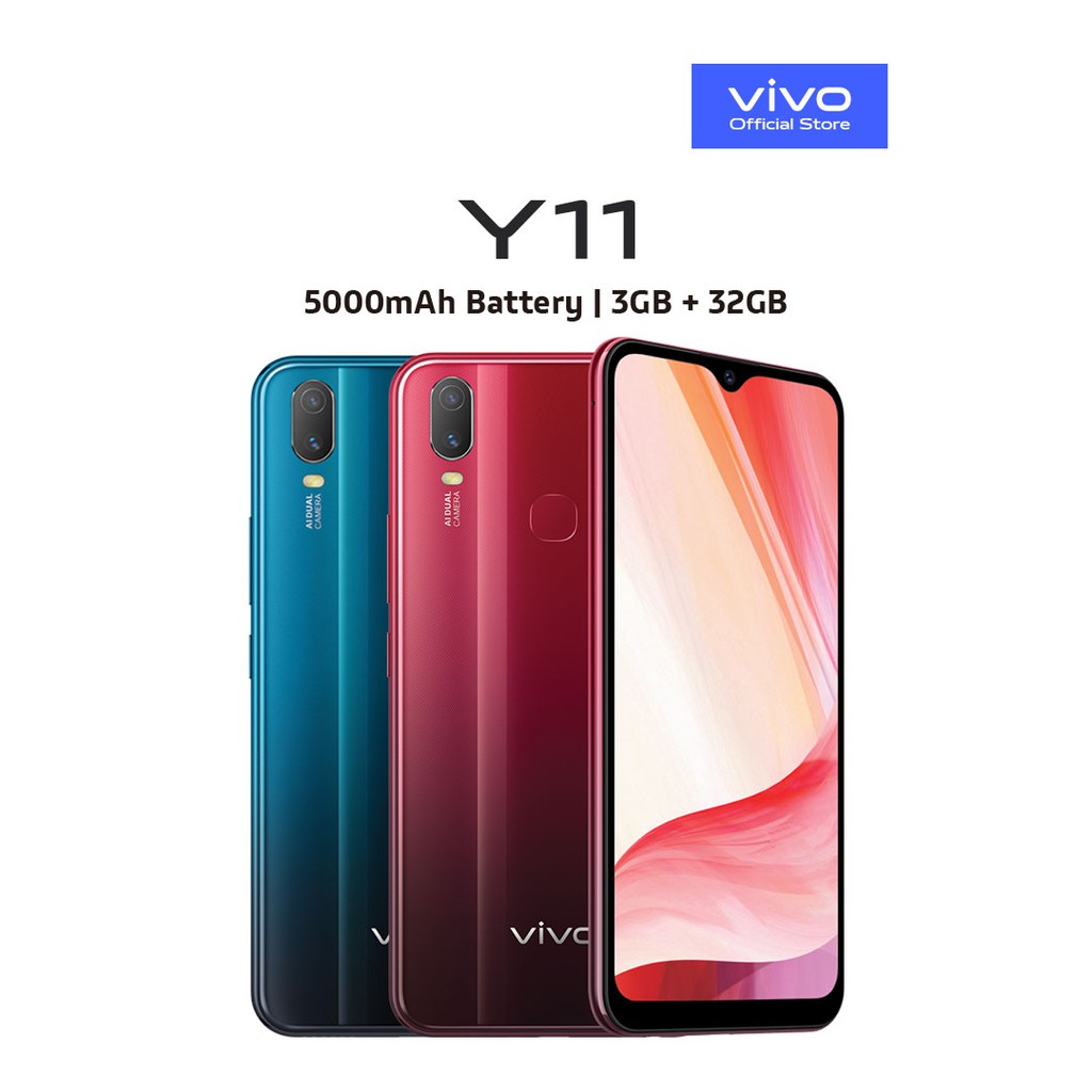 Vivo Y11 3GB+32GB 5000mAh 8MP/13MP+2MP Dual Rear Camera