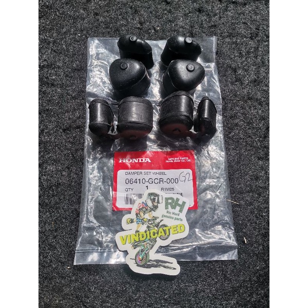 GENUINE RUBBER DAMPER FOR XRM 125 ( REAR DISC BRAKE TYPE ) Shopee