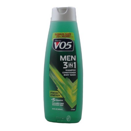 Vo5 Men 3 In 1 Shampoo Conditioner And Body Wash 443ml Shopee