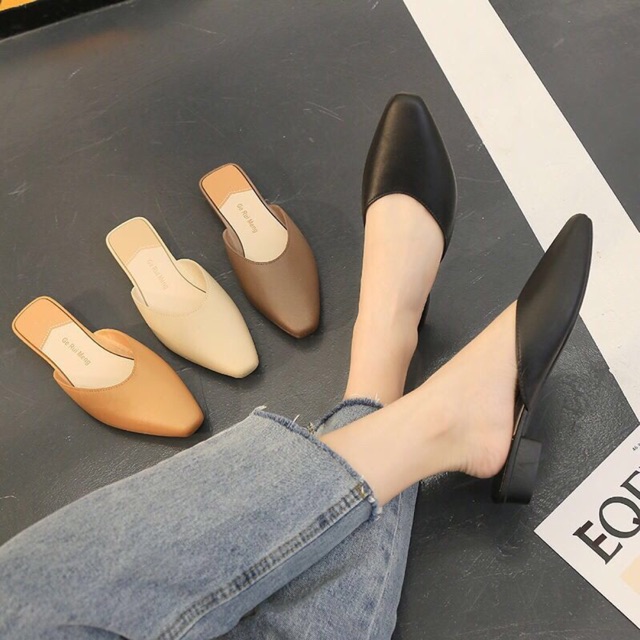 Marche Korean Fashionable design loafer shoes sandals flat for ladies ...