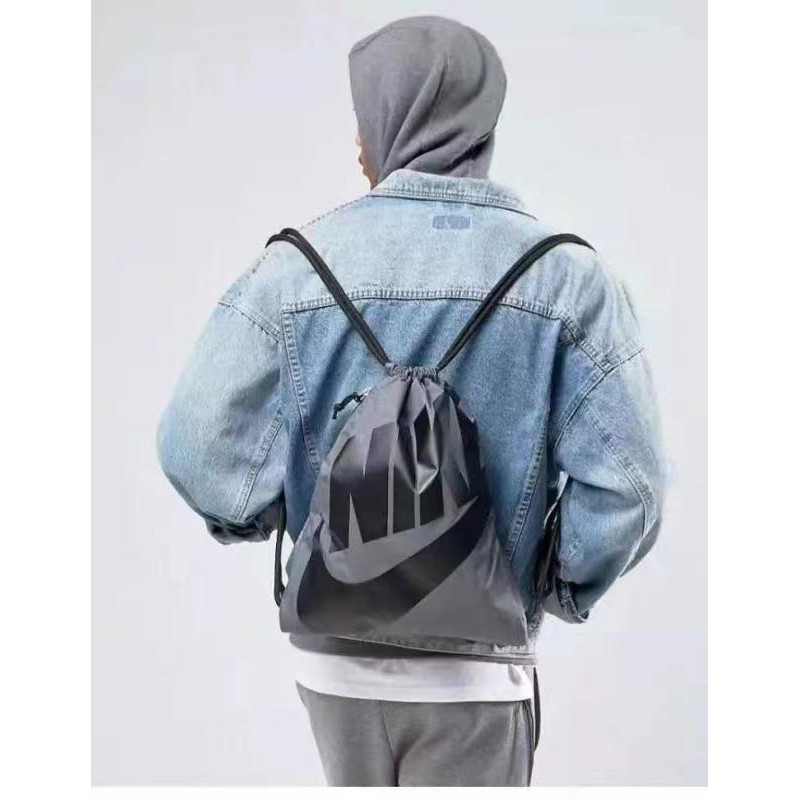 Nikes Drawstring Bag  Basketball Bag Backpack Drawstring Beam Pocket
