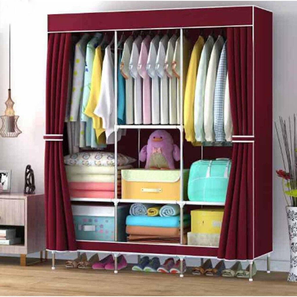 88130 storage wardrobe clothes organizer size 170*130*45cm Shopee