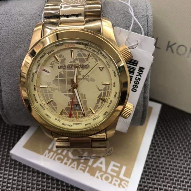 michael kors world map watch