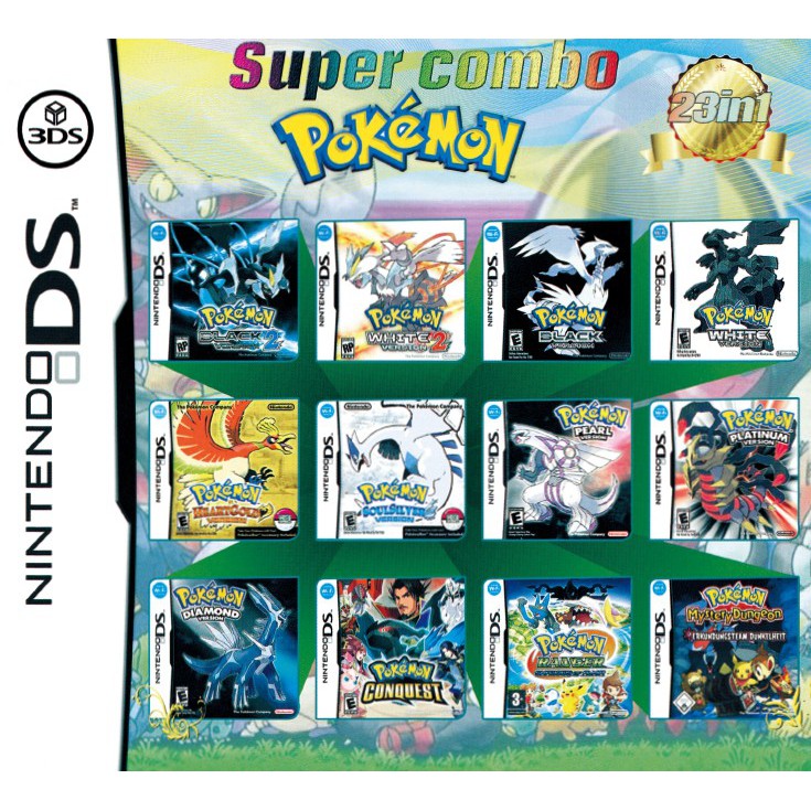 ds cartridge with all pokemon games