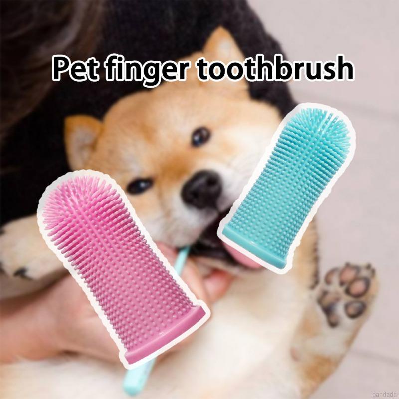 Soft Silicone Pet Tooth Brush Finger Toothbrush Bad Breath Care Pet Dog Cat Cleaning Supplies