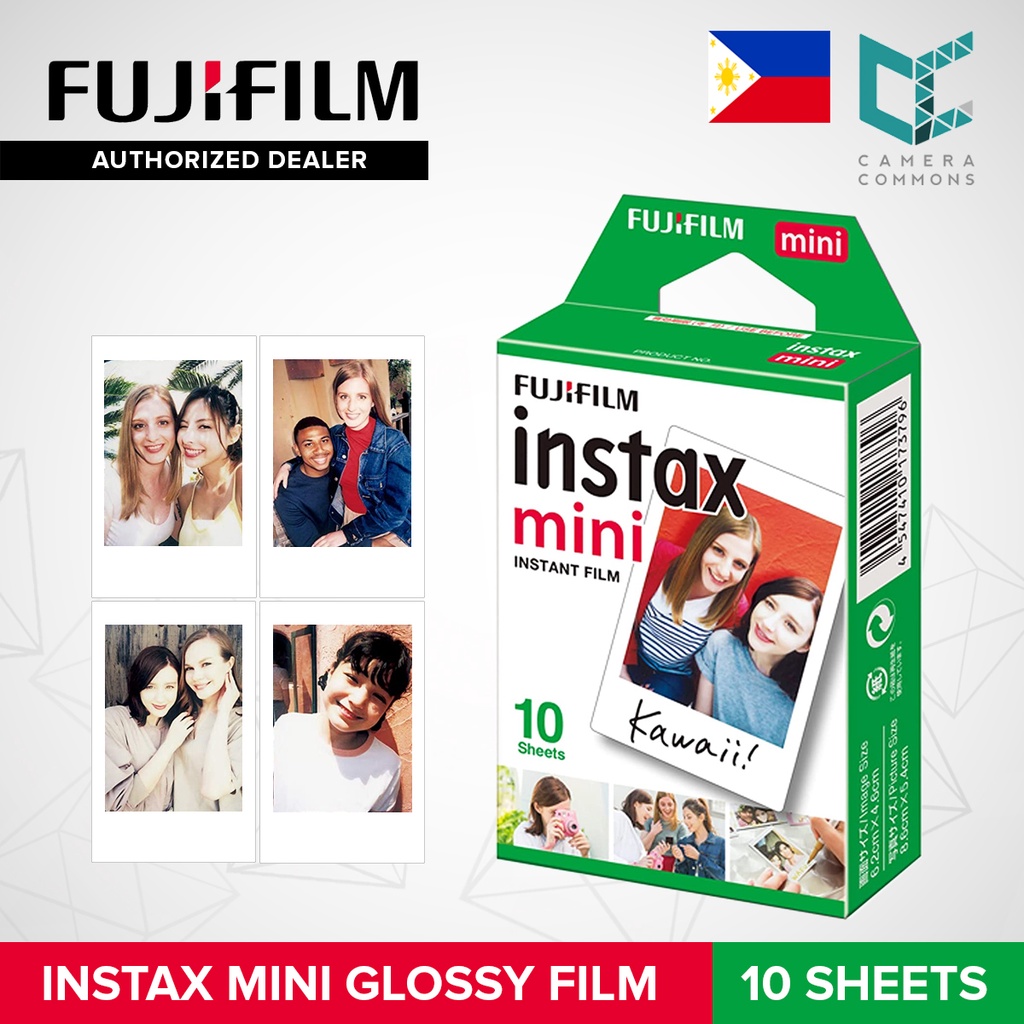 Fujifilm Instax Mini Glossy Instant Film Plain White 10 Sheets Shopee Philippines 9570